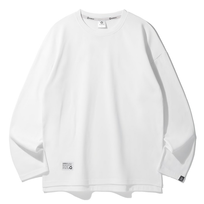 앨빈클로 남녀공용 세미 오버핏 무지 특양면 긴팔티셔츠 AVT363