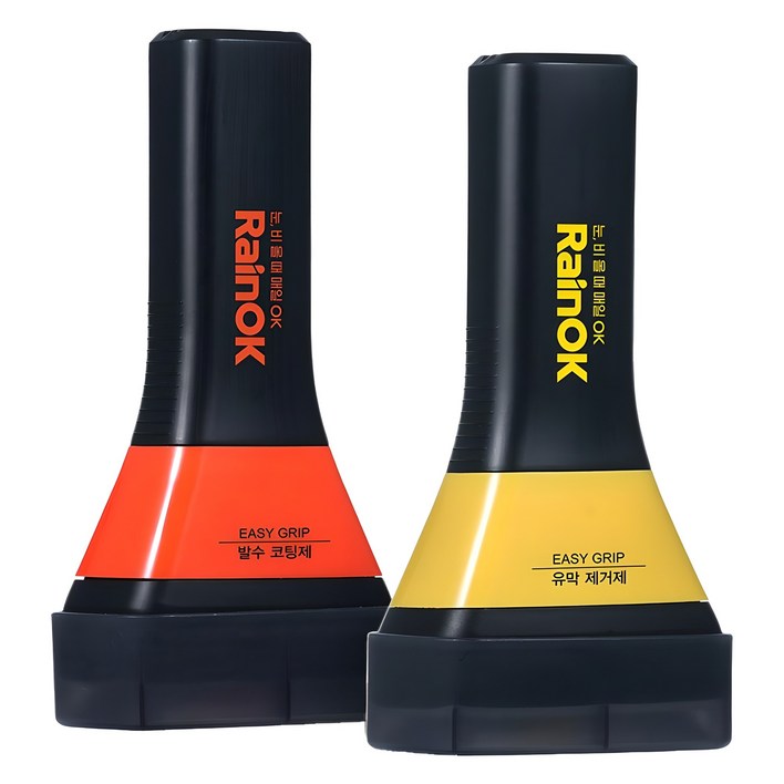 불스원 Rain OK NEW 이지그립 유막제거제 120ml + 발수코팅제 120ml 세트