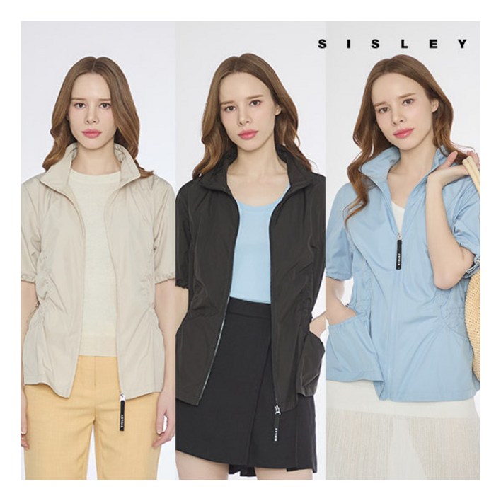 [시슬리] () 25SS 드로우셔링 하프슬리브 점퍼