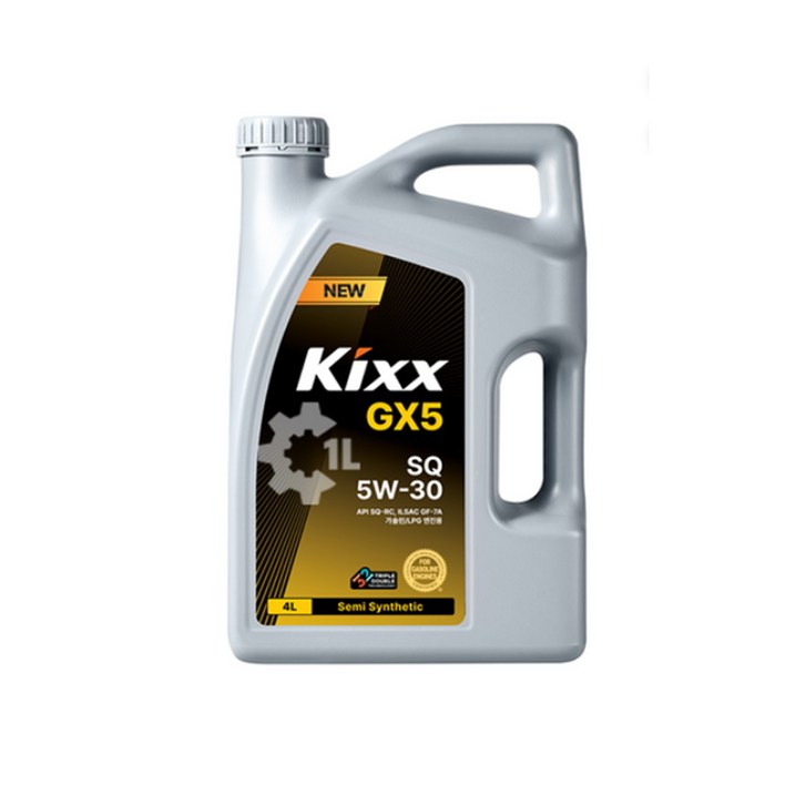 KIXX 킥스 GX5 SQ 5w 30 합성엔진오일 1L GS칼텍스, 5W30, 1개, 4L