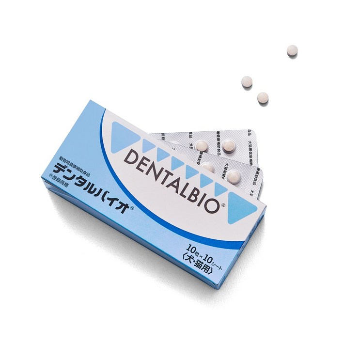 교리츠 덴탈바이오고양이,강아지 구강케어100정 구취개선 치석 플라그억제 구내염 치은염 잇몸염증관리  교리츠제약직수입