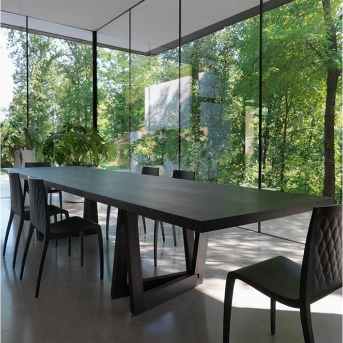 대형 넓은식탁 8인용 10인용 긴식탁 우드슬랩 2400 카페 테이블 홈바 회의실 작업대