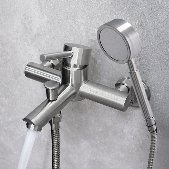 로딘 샤워기수전 무광 욕실 스텐304 샤워수전 욕조 샤워기 수도꼭지 IN131, 1개