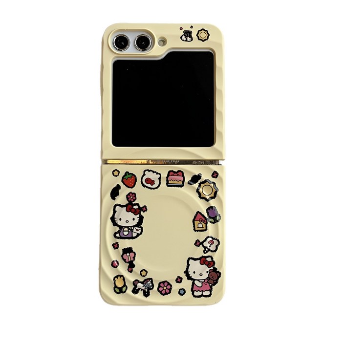 갤럭시 z플립7 z플립3 z플립4 z플립5 z플립6 노랑 귀여운 고양이 맥세이프 휴대폰케이스