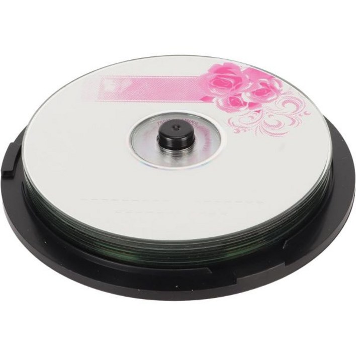 CDR 블랭크 디스크 2배52배 속도 730MB 용량 디스크로 디지털 이미지 음악 데이터 호환 장치10PCS 저장