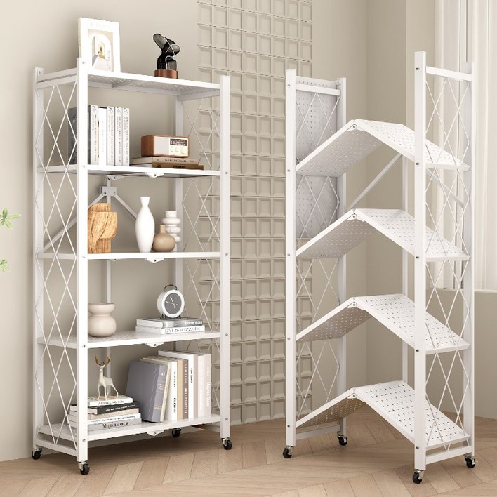 슬로에잇 원터치 접이식 다용도 이동식 철제 선반