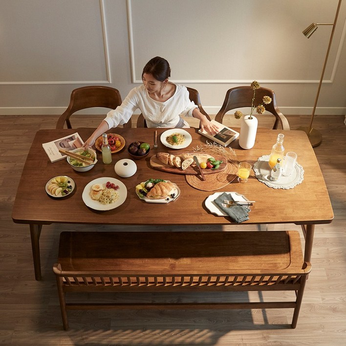 로그하우스 마제스티 원목 식탁 테이블 2000 / 1600