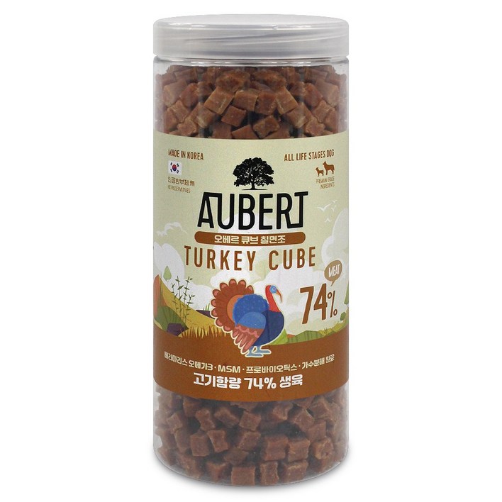 오베르 가수분해 강아지 수제간식, 1개, 1kg, 칠면조