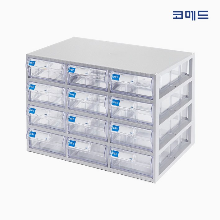 코메드 CMD500멀티박스 12칸 투명서랍장, 단일색상
