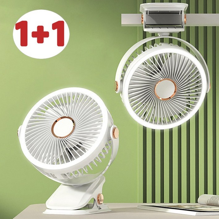 11 미니 무선 클립형 휴대용 선풍기 360도 회전 충전식 무드등 조명 다기능 탁상용 벽걸이 무소음 선풍기 유모차 캠핑