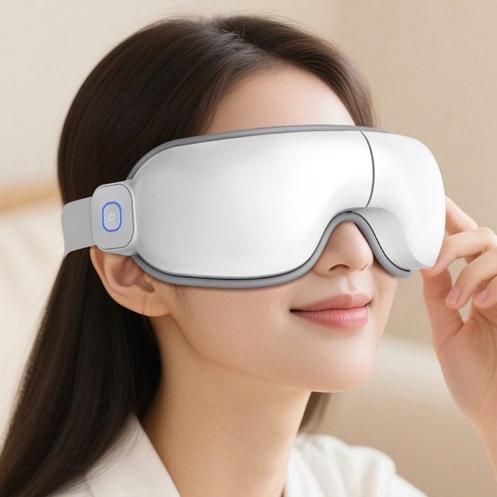 CozyTemp 눈 마사지기  수면마사지 온열 에어 기압 혈액순환   마사지기  접이식 전동 스마트안대