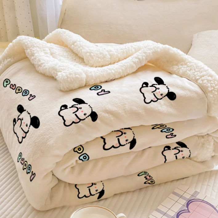 YYT 양면 양털 이불 사계절 담요