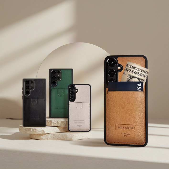 비유어산타 리얼세이프 갤럭시 S 범퍼 바타입 이태리원단 카드수납 휴대폰 케이스