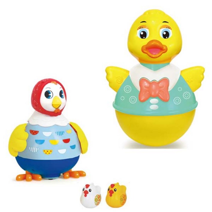 꼬꼬맘+아기오리 뮤직 오뚝이 2종세트