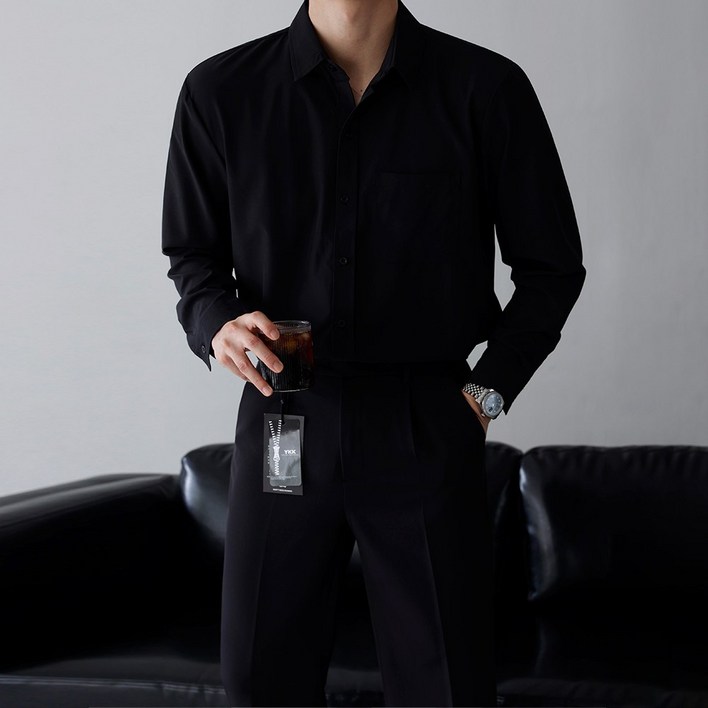 베이직바이블 남자 구김없는 셔츠 가을 정장 남성 빅사이즈 드레스 링클프리 와이셔츠 빅사이즈10color