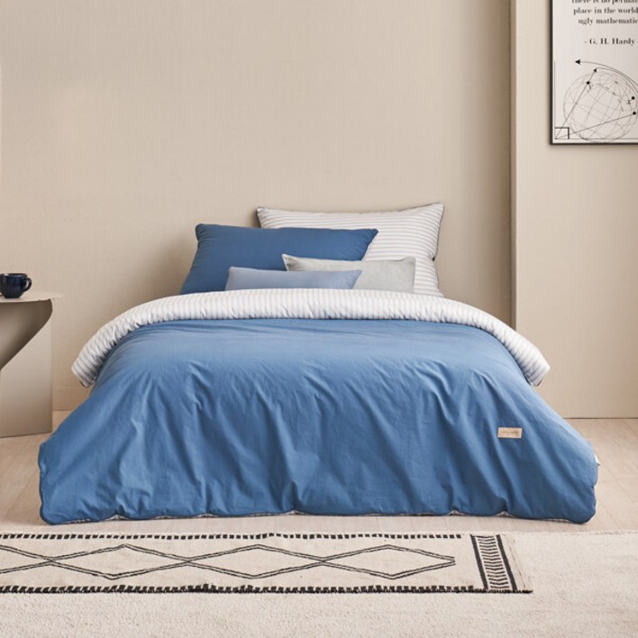 [로라애슐리][코넬 SS 2종세트] 60수 고밀도 면 차렵이불+베개커버1장