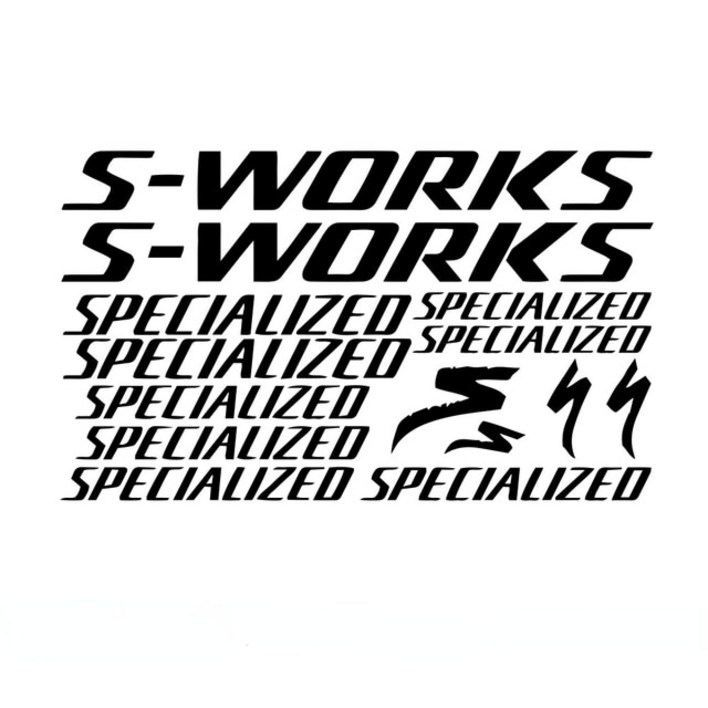 맞춤형 자동차 스타일링 자전거 프레임 스티커, S-WORKS 오토바이 바디, 방수 및 자외선 차단 비닐 데칼