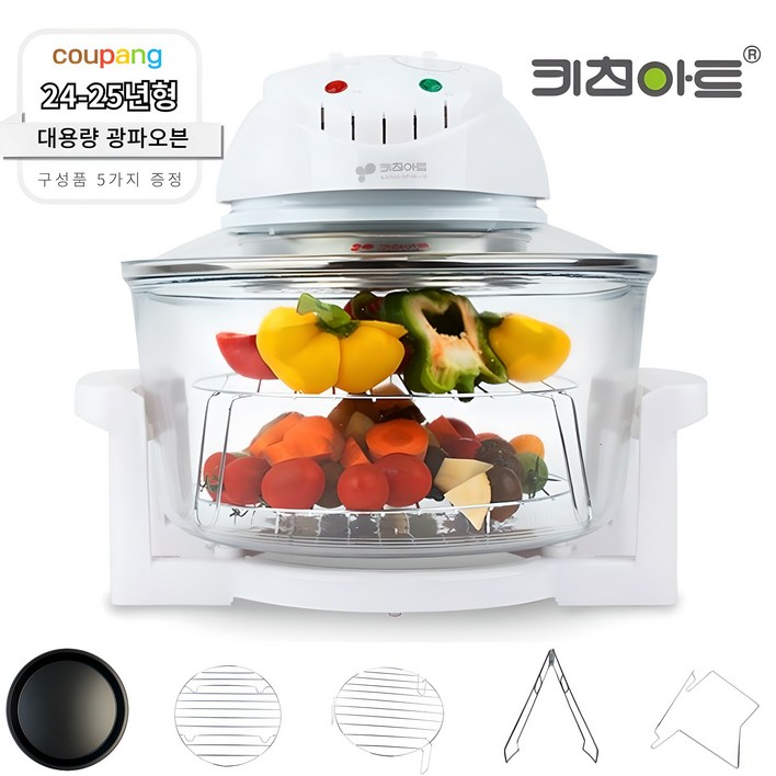 [25년형 신상품] 키친아트 생선구이 12L 대용량 오븐 에어프라이어 광파오븐 KA-1201OS