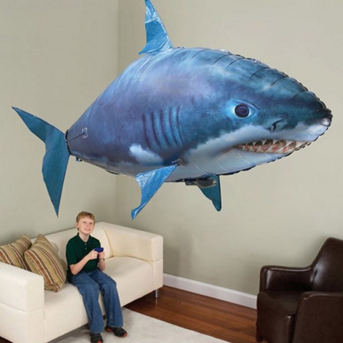 하늘은 나는 물고기 상어 RC 원격조종 드론 에드벌룬 풍선 장난감 토이 완구 입문용드론 T066