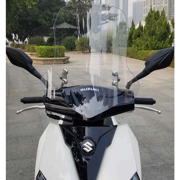 스즈키125 오토바이 앞유리 전면 바람막이 윈드커버