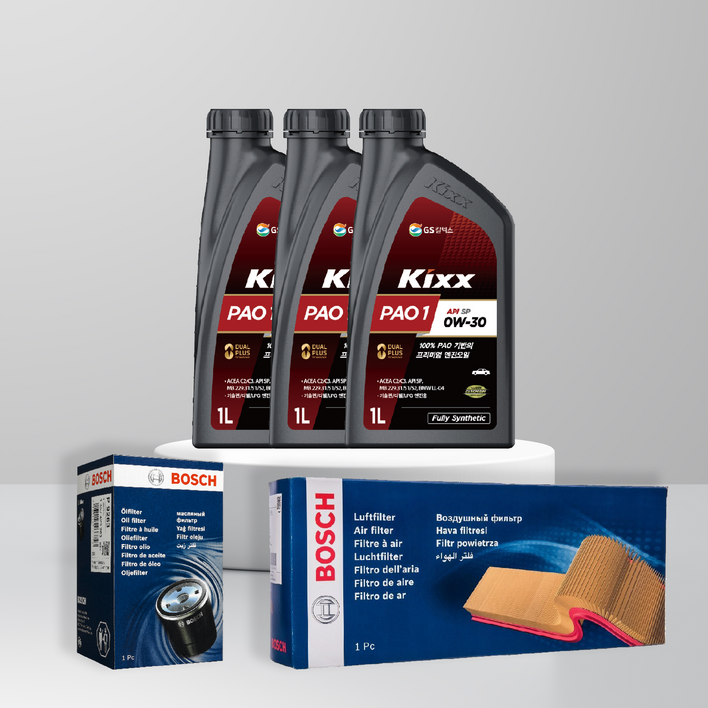 더 뉴 모닝 TA 1.0 가솔린 엔진오일세트 킥스 파오1 0W30 PAO1