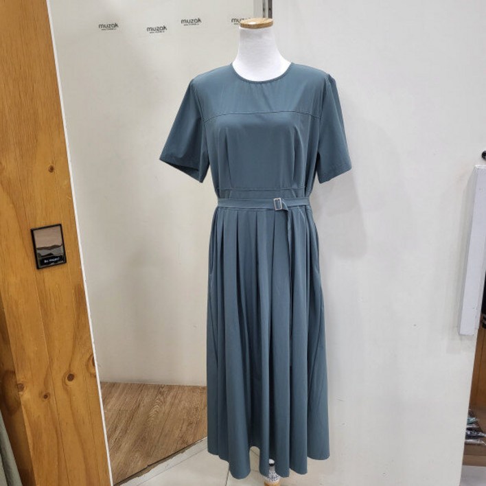 무자크 허리 벨트 라운드원피스MO4WOP33YS