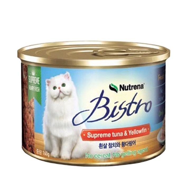 비스트로캔 흰살참치와황다랑어 160g x 24개 고양이캔