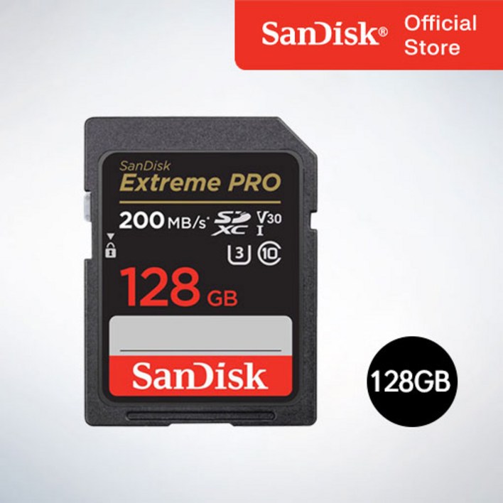 샌디스크코리아 공식인증정품 SD메모리카드 SDXC Extreme Pro 익스트림 프로 UHSI SDSDXXD 128GB 샌디스크코리아 공식인증정품 SD메모리카드 SDXC Extreme Pro 익스트림 프로 UHSI SDSDXXD 128GB