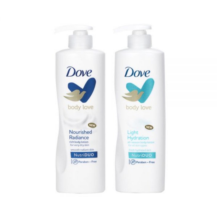 도브 바디러브 로션 너리쉬드 라디언스 400ml  라이트 하이드레이션 400ml