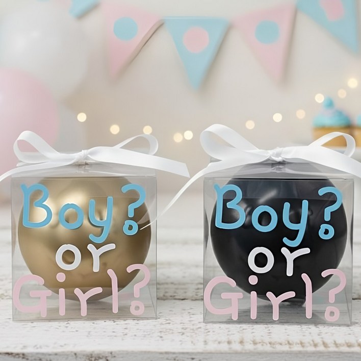 두둥뚜뚜 젠더리빌 풍선 베이비샤워 파티 성별 공개 이벤트 축하, 1개, 혼합