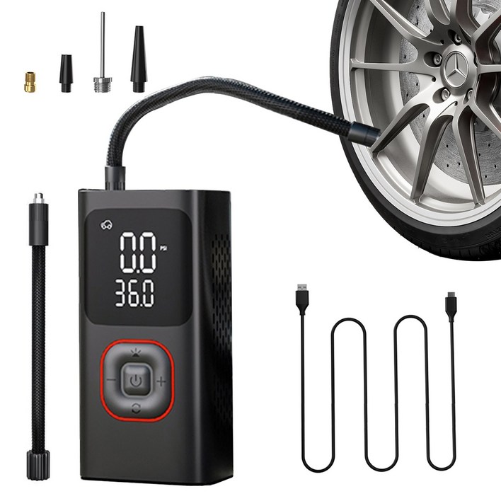 아우리넥스 휴대용 셀프 타이어 공기압 주입기