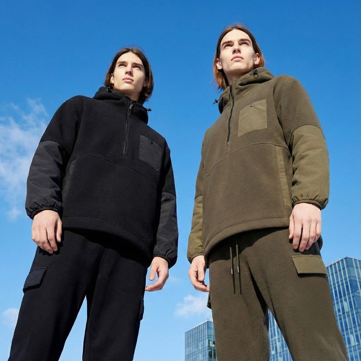 케이스위스 남녀공용 후리스 상하세트 기모 아노락집업조거팬츠