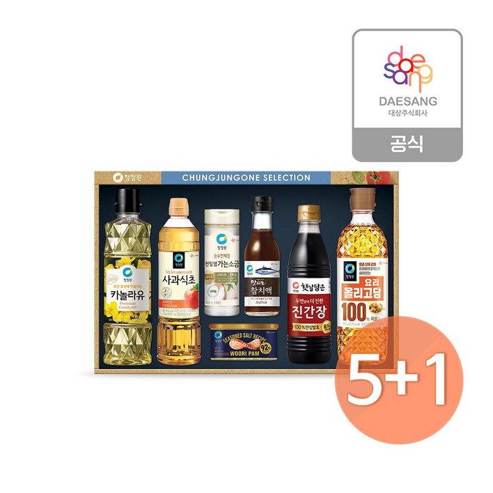 청정원 26년 설선물세트 행복10호 5개 + 1개 증정