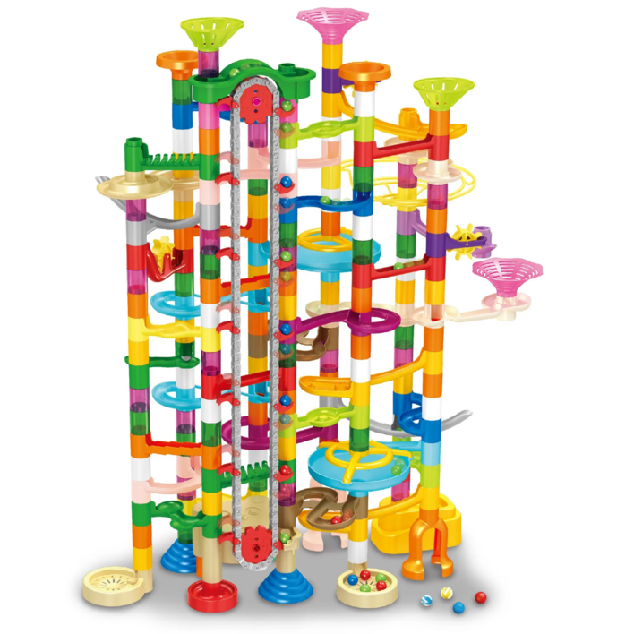 루미오 엘리베이터 마블런 구슬굴리기 블럭 ,혼합색상, 1개, 310pcs