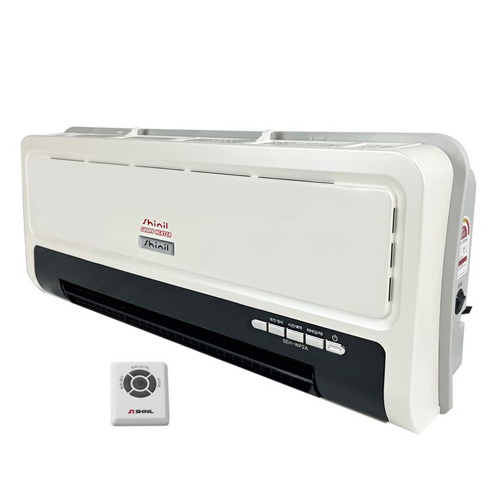 신일전자  리모컨 PTC 벽걸이형 온풍기 온풍히터 벽걸이PTC히터 가정용 사무실용 원룸형