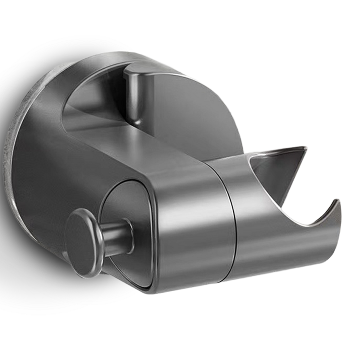 내집클로버 흡착식 초강력 샤워기 거치대, 그레이