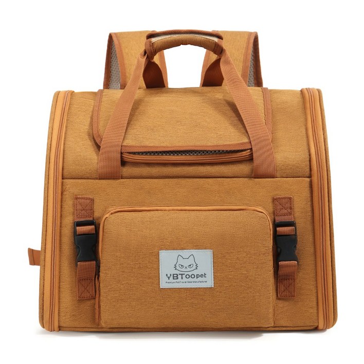 가능한 확장 가능한 고양이 / 강아지 이동가방 반려동물 이동가방 삼면통풍 이동가방+이너쿠션