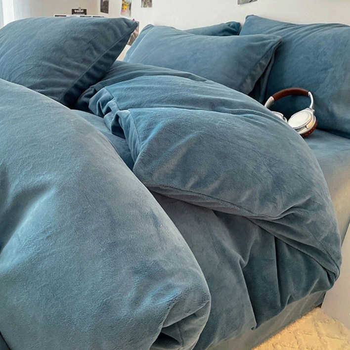 New Century Trade 밀크 벨벳 겨울 이블커버4종 세트