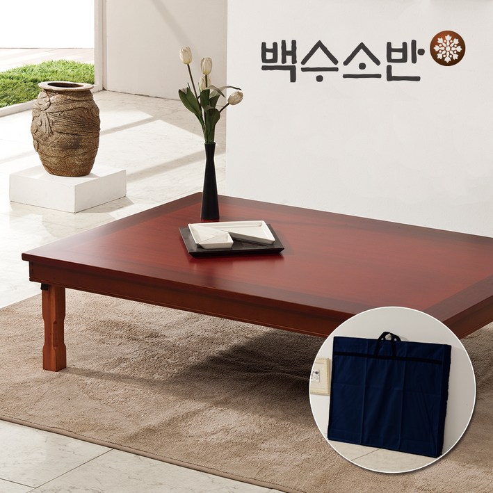 백수소반 국내제작 전통수공예 800 정교자상  상커버 세트, 레드 2도