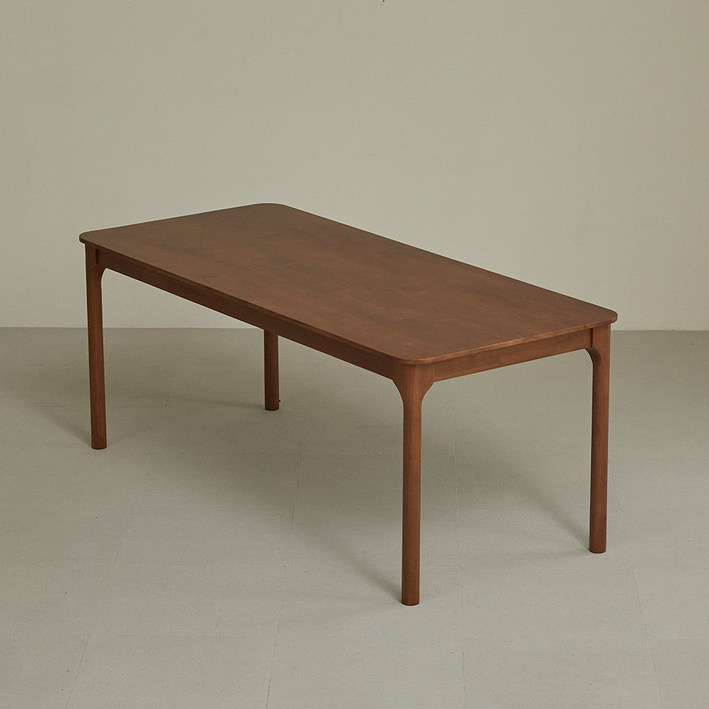 스칸딕 워즈 원목식탁 방문설치, 월넛, 6인용