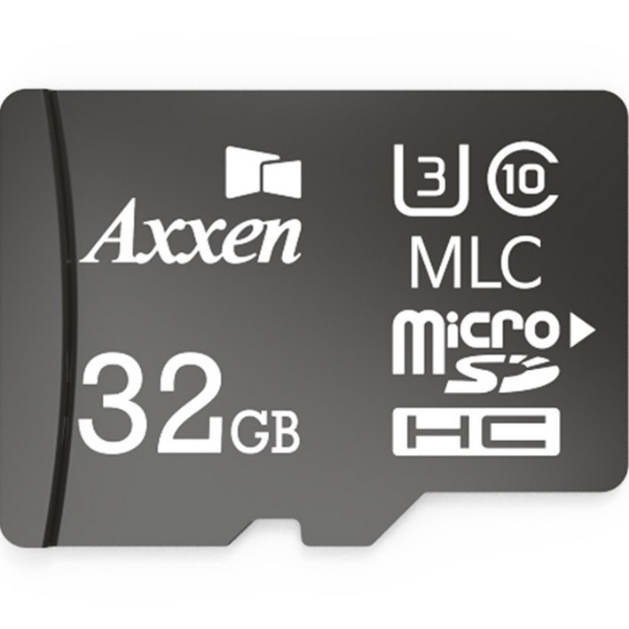 액센 블랙박스용 MSD Black MLC U3 Class10 마이크로 SD 카드, 32GB 10