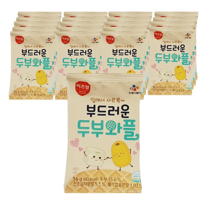 이츠웰 아이누리 부드러운 두부 와플 과자 이츠웰 아이누리 부드러운 두부 와플 과자