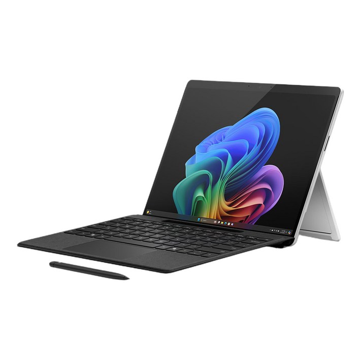 마이크로소프트 2024 서피스 프로 13 스냅드래곤 X Plus  키보드  슬림펜 2 세트, 플래티넘노트북, 블랙키보드, 256GB, 16GB, WIN11 Home, 노트북ZHX00015, 키보드슬림펜28X600184