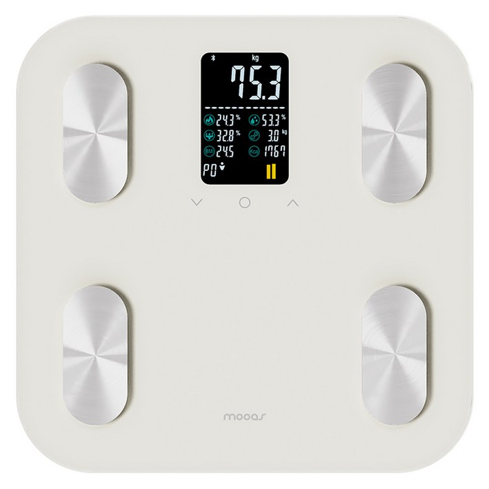 무아스 스마트 헬스케어 LCD 체지방 체중계 베이직