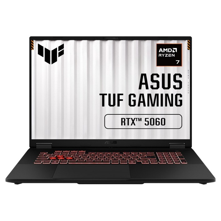 에이수스 2025 TUF 게이밍 노트북 A18 라이젠7 260 지포스 RTX 5060