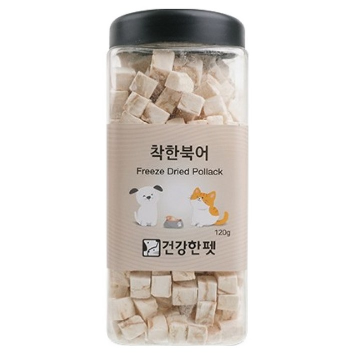 건강한펫 반려동물 동결건조간식 착한북어