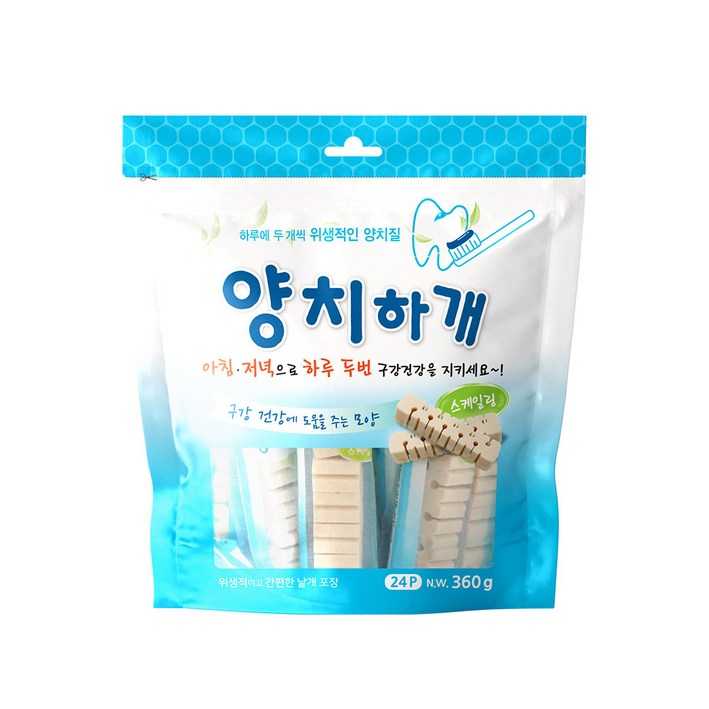 양치하개 반려견 덴탈껌 24개입 양치하개 반려견 덴탈껌 24개입