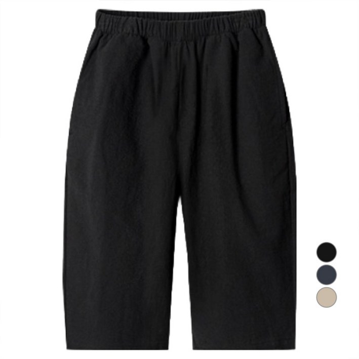 유니프랜드 데일리 면 직물 8부 팬츠