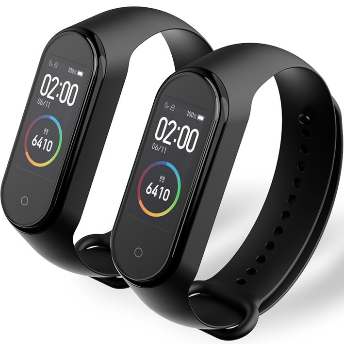 구스페리 스마트워치 실리콘 스트랩 2개, 블랙, 2개