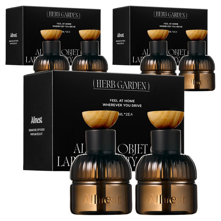 올네스트 오브제 컵홀더형 차량용 방향제 100ml, 6개, 퓨어코튼